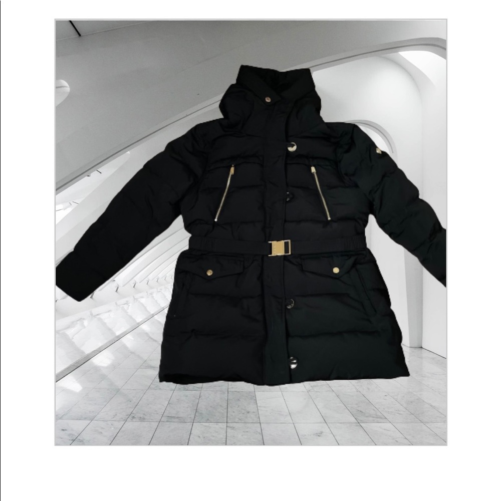 NWOT Michael Kors heavyweight black winter jacket size XL L